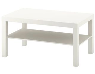 Mesita auxiliar blanca de madera
