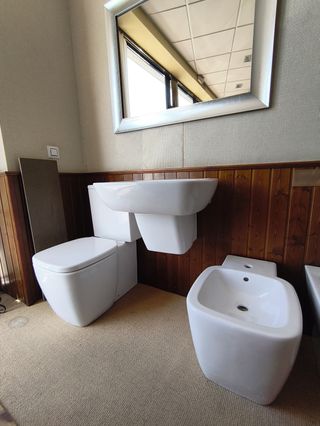 Conjunto Baño Gala Porcelana Blanca