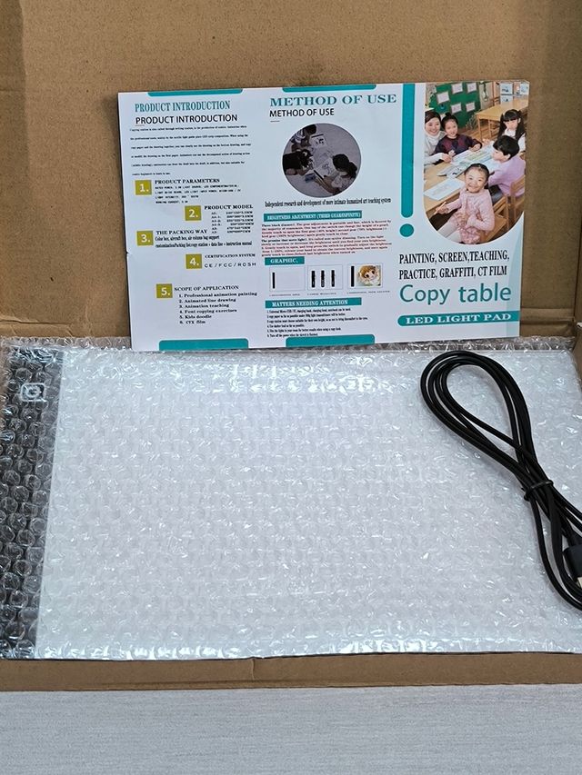 Tableta de Dibujo LED USB.Atenuación tres niveles