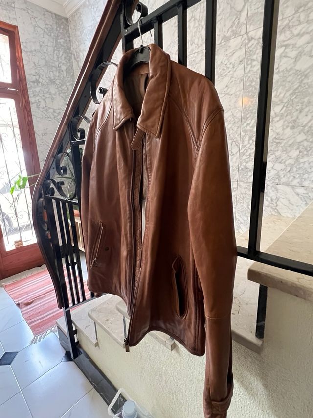 Cazadora Piel Massimo Dutti Talla M