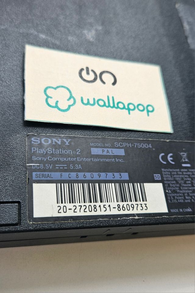 PlayStation 2 Slim Negra + EyeToy+ SingStar CHOLLO