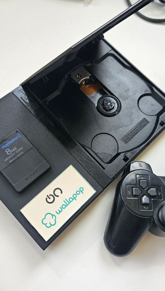 PlayStation 2 Slim Negra + EyeToy+ SingStar CHOLLO