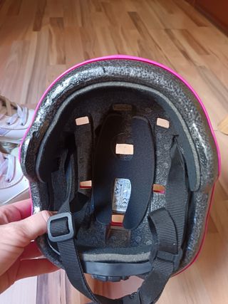 Patines Decathlon niña talla 29 + Casco rosa