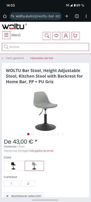 Silla giratoria moderna