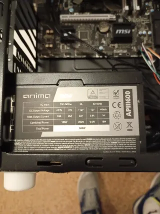 i5 7400 pc placa ,procesador ,fuente 