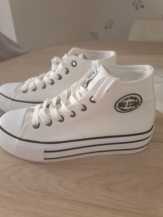 Zapatillas altas Big Star blancas