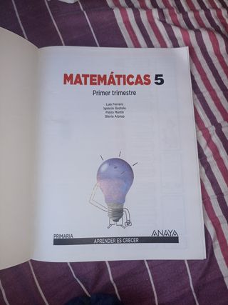 Matemáticas 5.