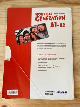 NOUVELLE GENERATION A1/A2 LIVRE/EXERCICES