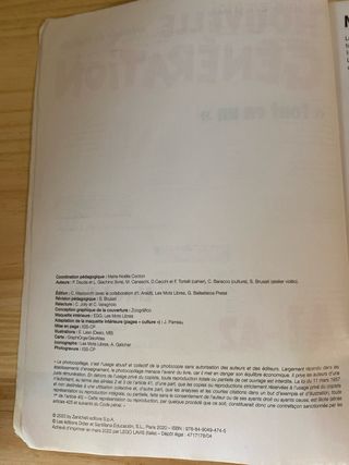 NOUVELLE GENERATION A1/A2 LIVRE/EXERCICES