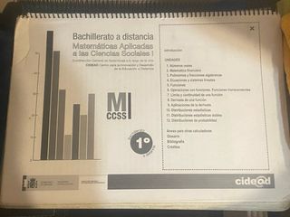 libro de mates 1 Bachillerato 