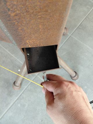 Stufa a razzo artigianale in ferro 4mm smontabile