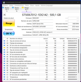 Disco Duro Seagate 500GB HDD 2.5 Buen Estado
