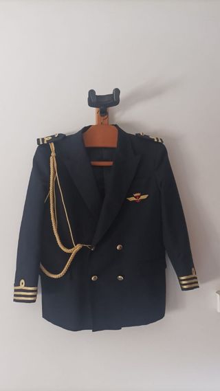 Traje comunión marinero niño azul marino dorado