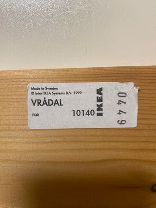 Cama litera madera VRADAL IKEA Infantil Juvenil