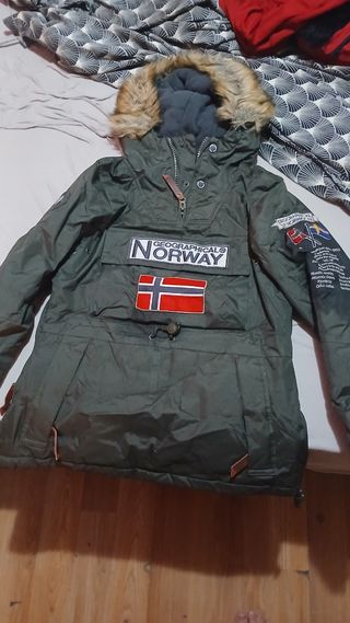 Abrigo Geographical Norway Verde Oliva