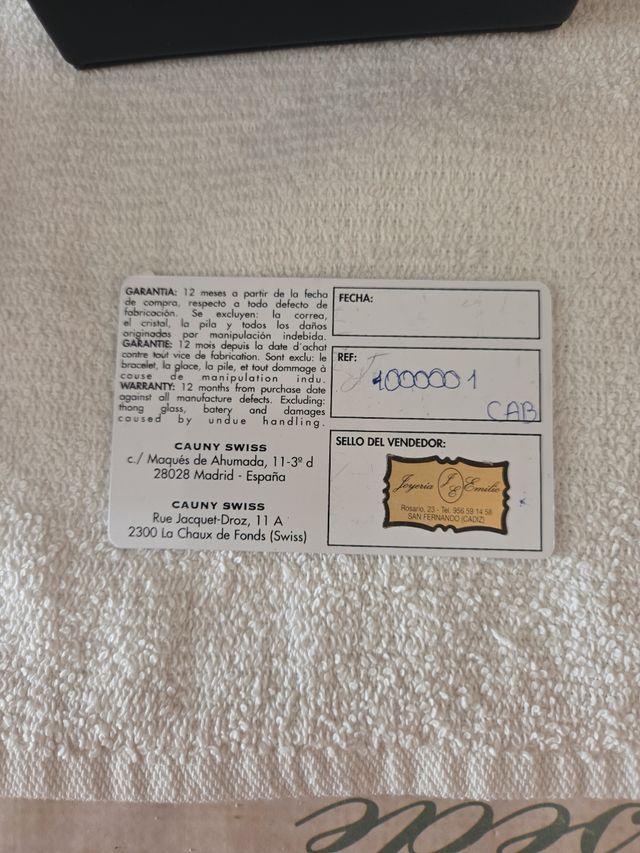 Reloj CAUNY Juan Sebastián Elcano Correa Azul