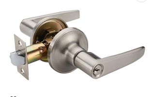 URGE Manija de puerta con llave plateada