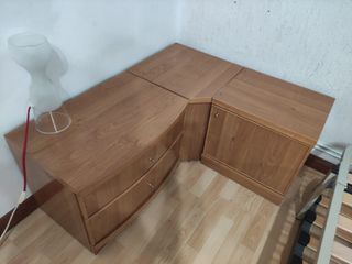 Conjunto 3 armarios de almacenaje + lámparas IKEA