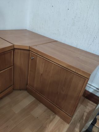 Conjunto 3 armarios de almacenaje + lámparas IKEA