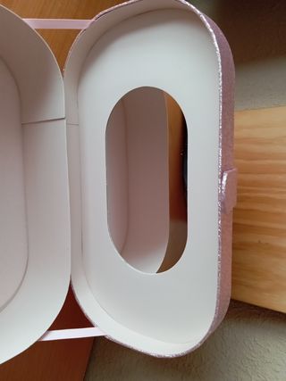 Caja joyero rosa brillante