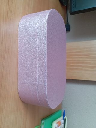 Caja joyero rosa brillante