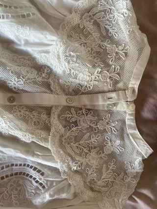 Blusa Zara Encaje Blanco