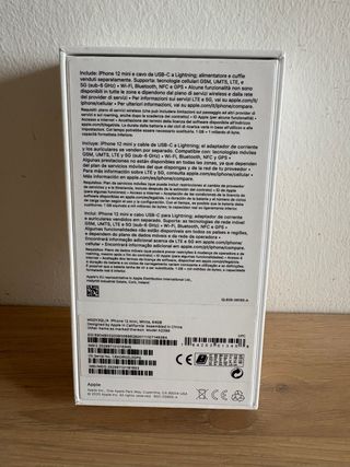 iPhone 12 mini bianco + cover floreale