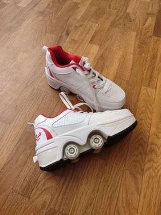 Zapatos convertibles en patines