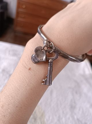 Pulsera UNO de 50 Baño de Plata 