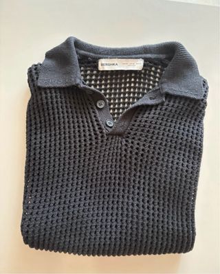 Chaleco Bershka Negro sin Mangas