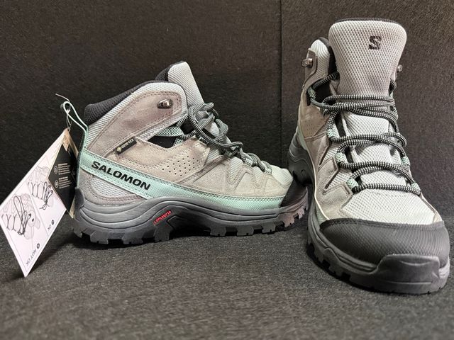 Botas Salomon Gore-Tex Mujer T37 Gris/Verde Agua