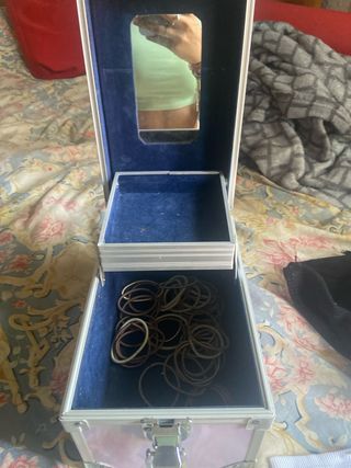 Neceser de maquillaje morado nuevo