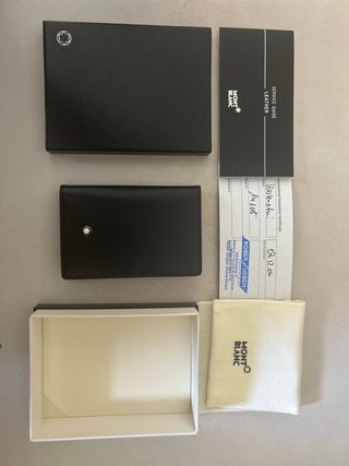 Cartera Portatarjetas Montblanc Negra a estrenar 