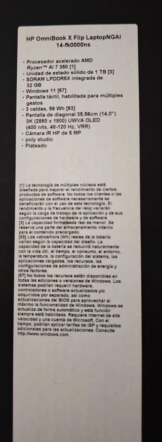 Portátil HP Omni Book Gris