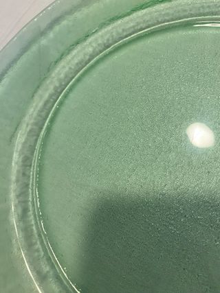 8 Sottopiatti vetro spesso verde acqua