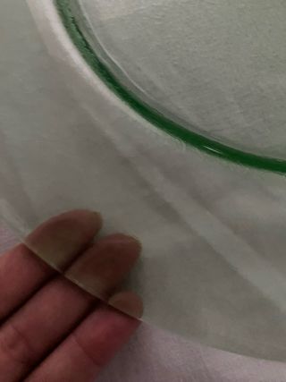 8 Sottopiatti vetro spesso verde acqua