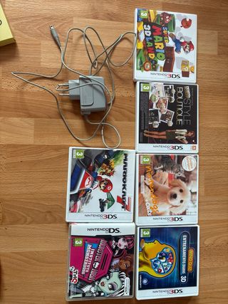 Nintendo 3DS Rosa + 6 Juegos