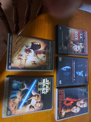 Lote 5 Películas DVD: Star Wars, Terminator 3, La