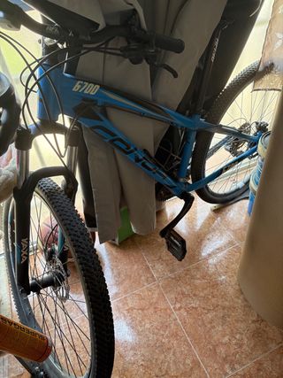Bicicleta de Montaña Azul Aluminio