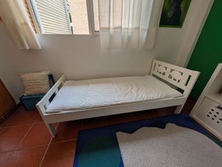 Cama 1 infantil blanca IKEA