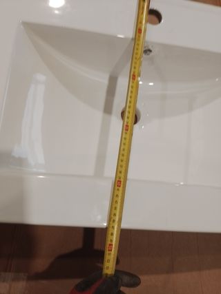 Lavabo grande blanco