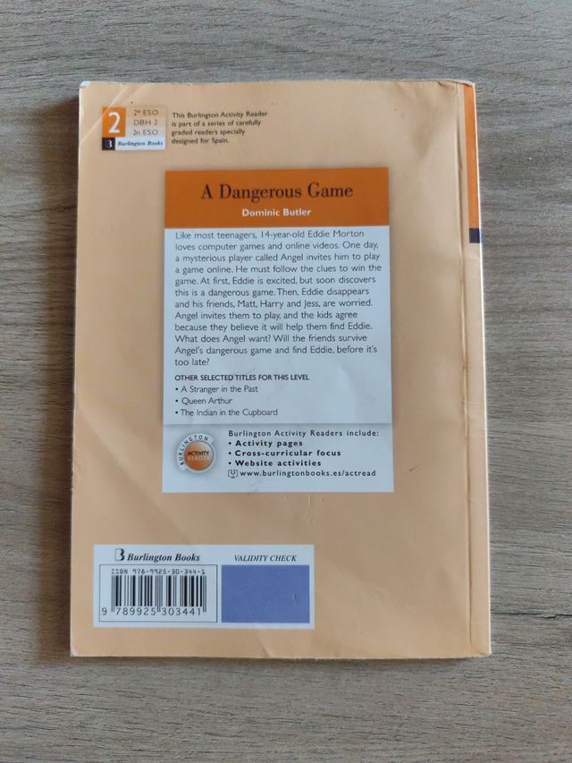 A Dangerous Game 2ºeso. Activity Readers 2019