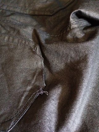 Pantalones efecto cuero Stradivarius negros