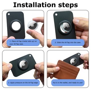 Cartera ultra delgada Apple AirTag.