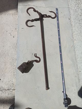 Báscula romana antigua