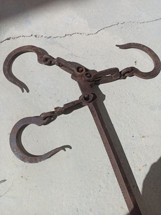 Báscula romana antigua