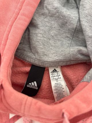 Sudadera Adidas Rosa y Gris