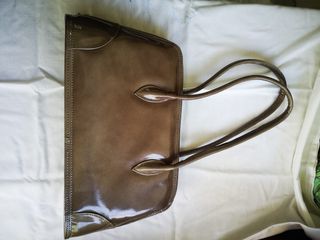 Bolso Vintage Piel Vacuno Marrón