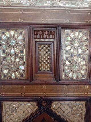 Biombo Egipcio Nácar Madera