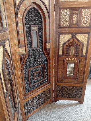 Biombo Egipcio Nácar Madera